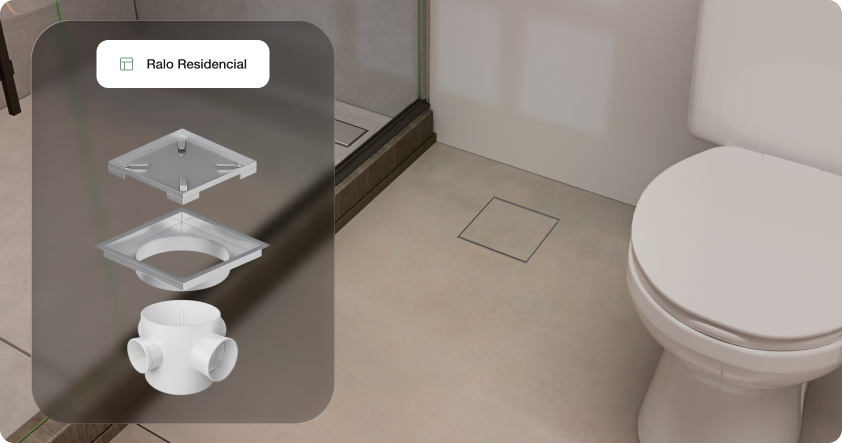 Ralo Quadrado Residencial