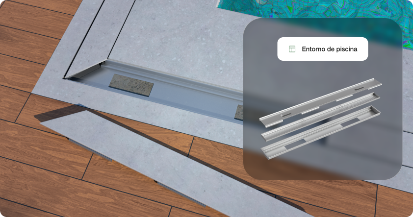 Ralo Linear para Entorno de Piscina