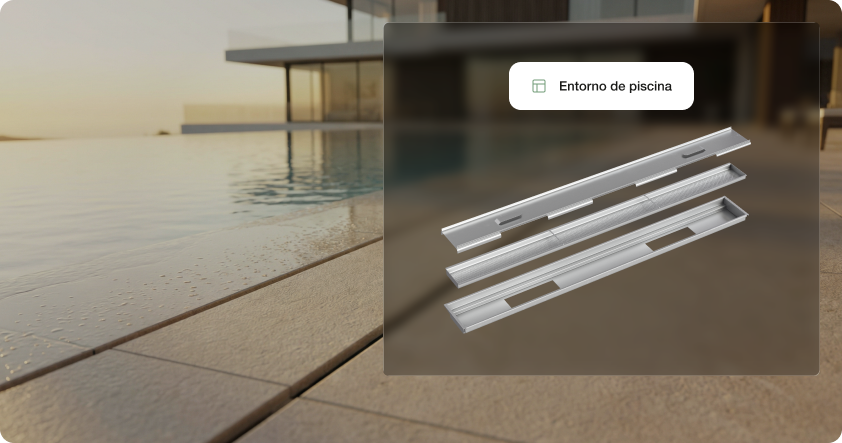 Ralo Linear para Entorno de Piscina