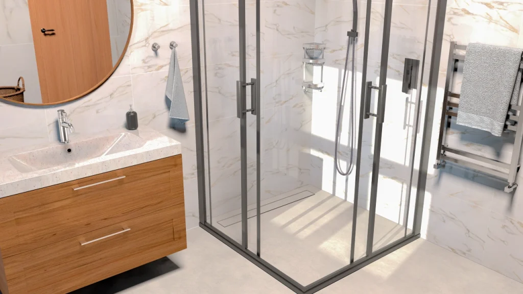 Ralo Linear Residencial Saída Seca ou Sifonada Tampa Oculta/Invisível