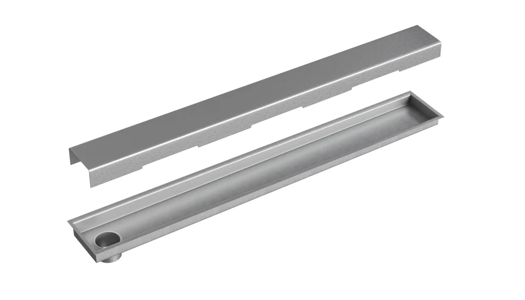 Ralo Linear Residencial Saída Seca ou Sifonada Tampa Inox Escovada
