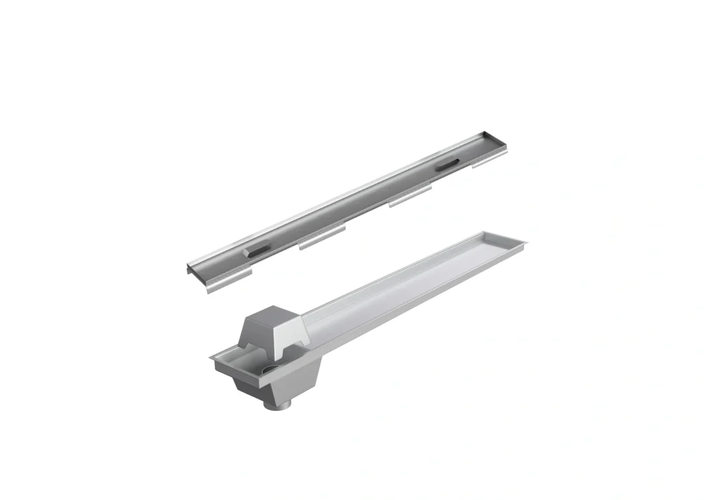 Ralo Linear Residencial Saída Seca ou Sifonada Tampa Oculta/Invisível